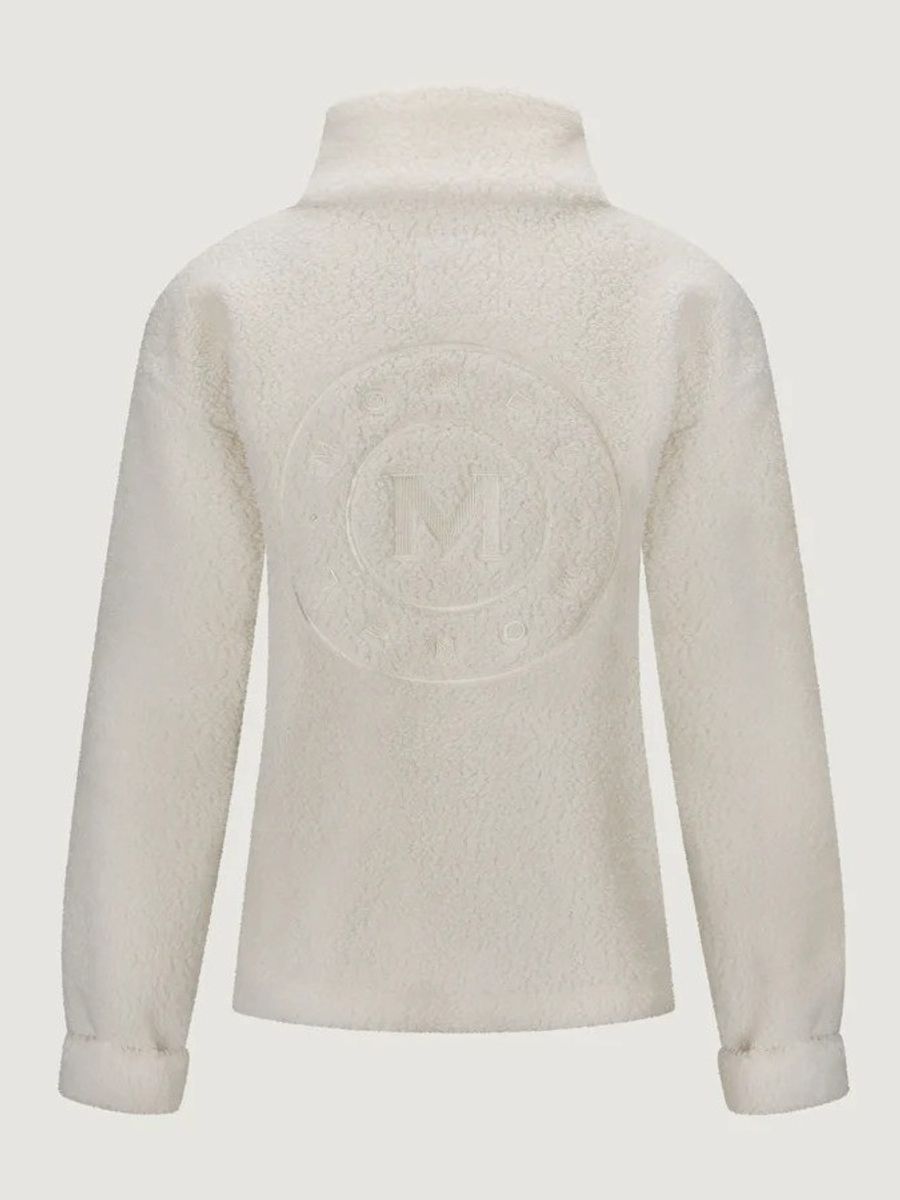 Monel Annie Tedddy Fleece Half Zip White