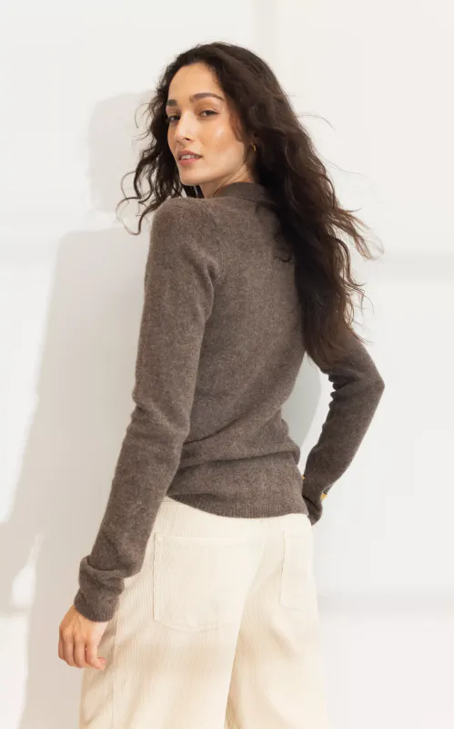 Camilla Pihl Jolanda Knit Dark Taupe Melange