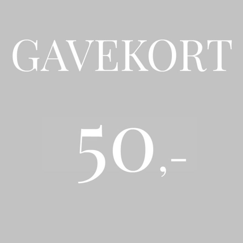 Gavekort 50,-