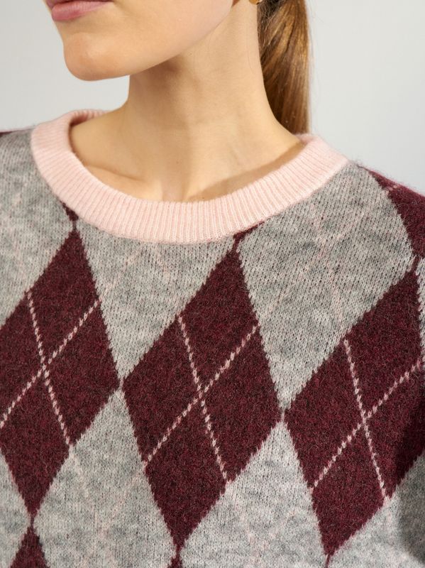 Nümph Tikla Pullover Medium Grey Melange