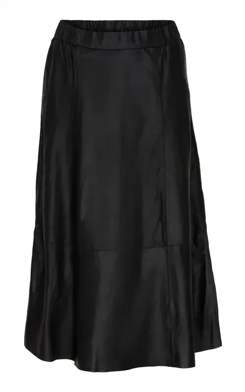 Notyz Casablanca Leather Skirt Black
