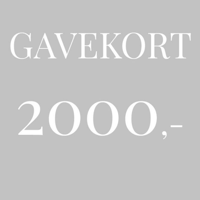 Hovedbilde Gavekort 2.000,-