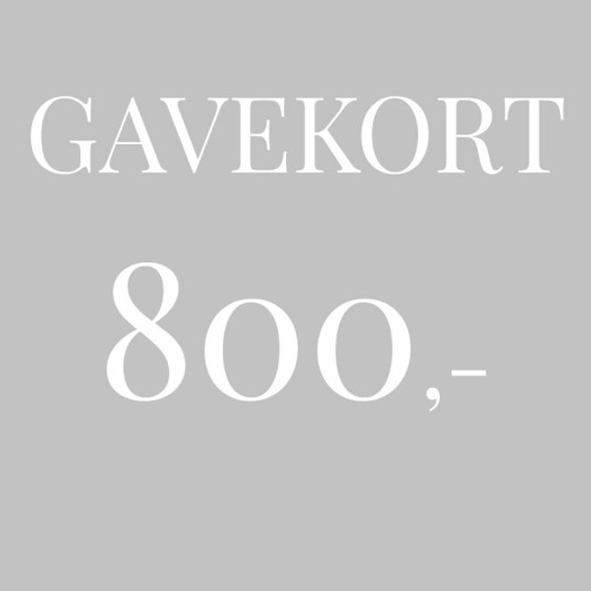 Hovedbilde Gavekort 800,-