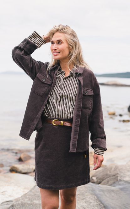 Hovedbilde RAUS Ella Shirt Black Coffee