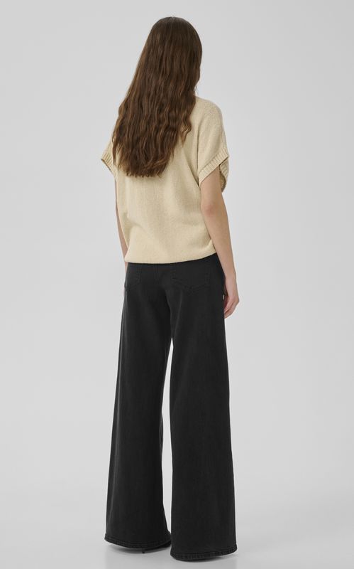 My Essential Wardrobe Karo 144 Wide Jeans Dark Grey Wash