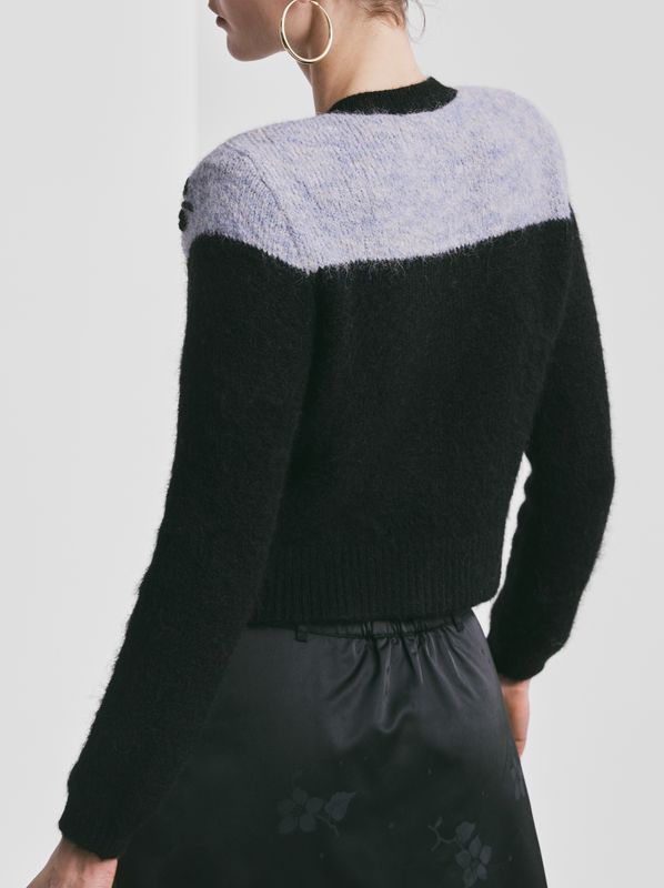 By TiMo Decor Knit Jacket Blue Combo