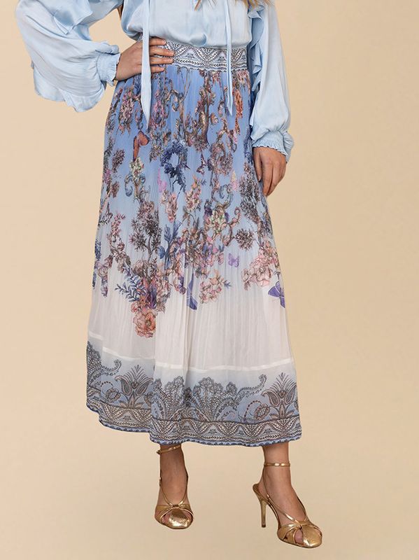 Hale Bob Theodosia Skirt Blue
