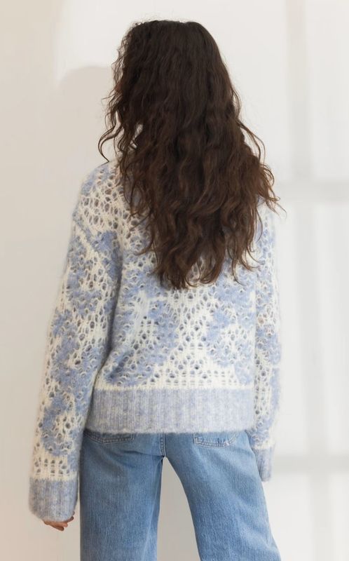 Camilla Pihl Briana Zip Knit Light Blue