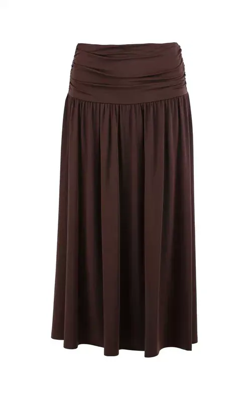 By TiMo Jersey Skirt Brown