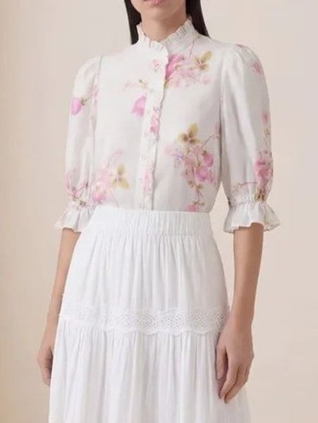 Hovedbilde By TiMo Linen Blouse Pink ...