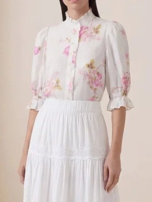 Hovedbilde By TiMo Linen Blouse Pink ...