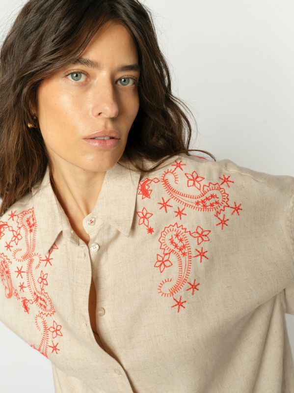 Mos Mosh Audri Coleen Shirt Clay