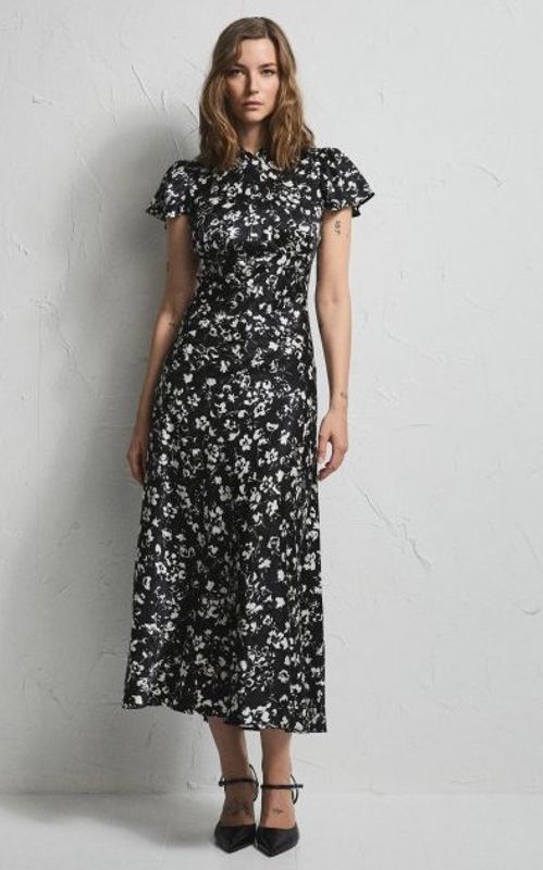 Pia Tjelta Addison Floral Dress Primrose Black