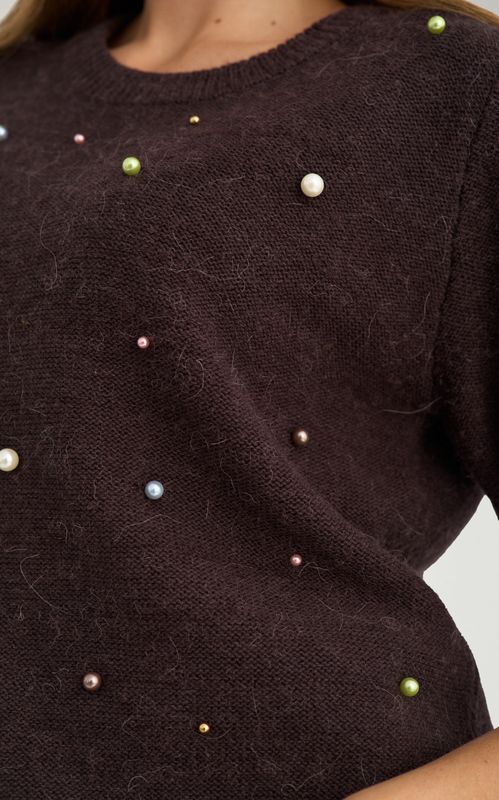 Nûmph Bidda Pullover Chocolate Plum