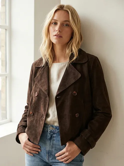 Hovedbilde Notyz Paris Suede Trenchcoat ...