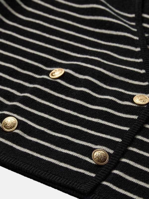 Designers Remix Cosmo Jacket Black/Cream Stripe