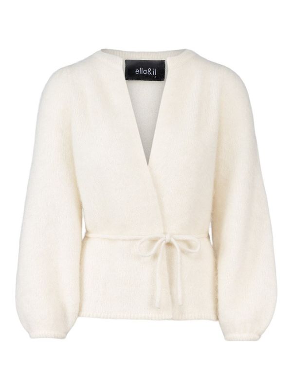 ella&il Fredrikke Chunky Cardigan Bright White