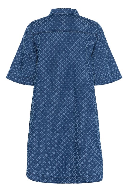 Part Two Sardia Dress Distressed Blue Denim