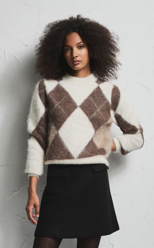 Pia Tjelta Fred Sweater Brown/Beige/Cream