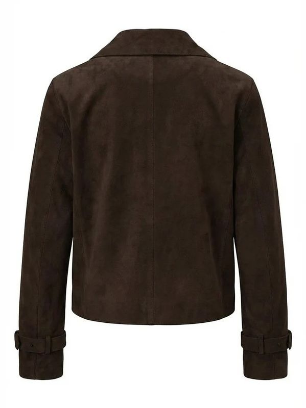  Notyz Paris Suede Trenchcoat Dark Chocolate Brown