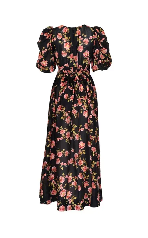 By TiMo Striped Organza Gown Dress Midnight Field