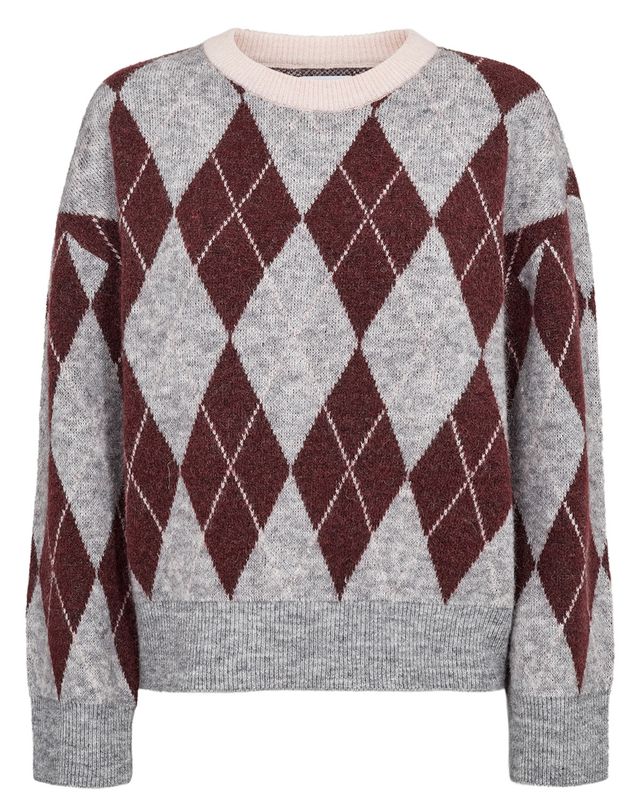 Nümph Tikla Pullover Medium Grey Melange