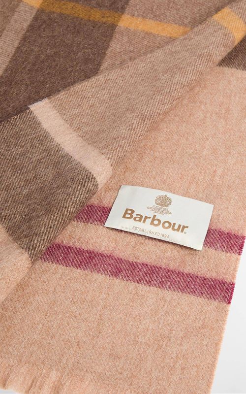 Barbour Rosefield Tartan Scarf Muted Tartan