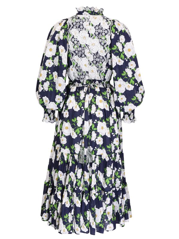 By TiMo Cotton Slub Midi Dress Bright Garden