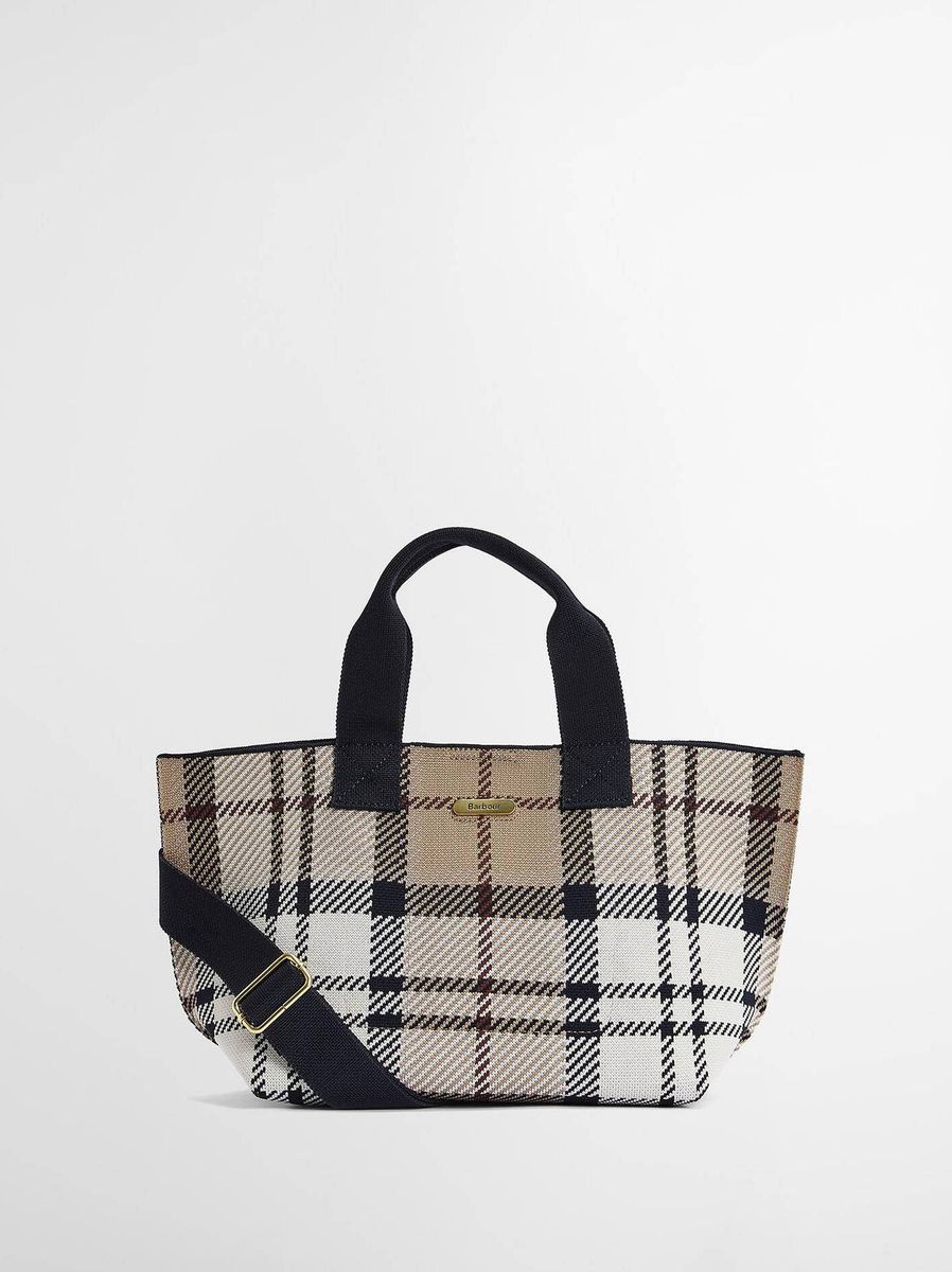 Barbour Layla Mini Tote Bag Rosewood Tartan