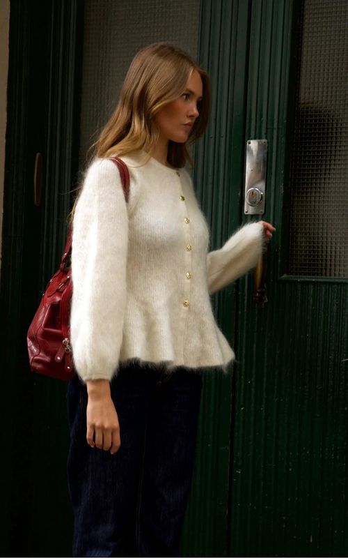 MissMaya Vanessa Cardigan Cloudwhite