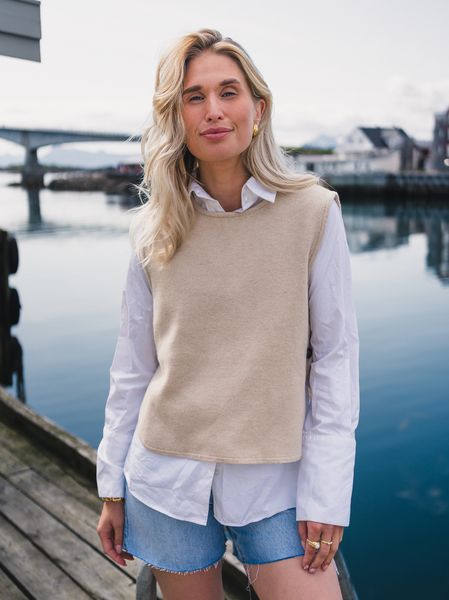 Hovedbilde RAUS Ina Emma Vest Oatmeal ...