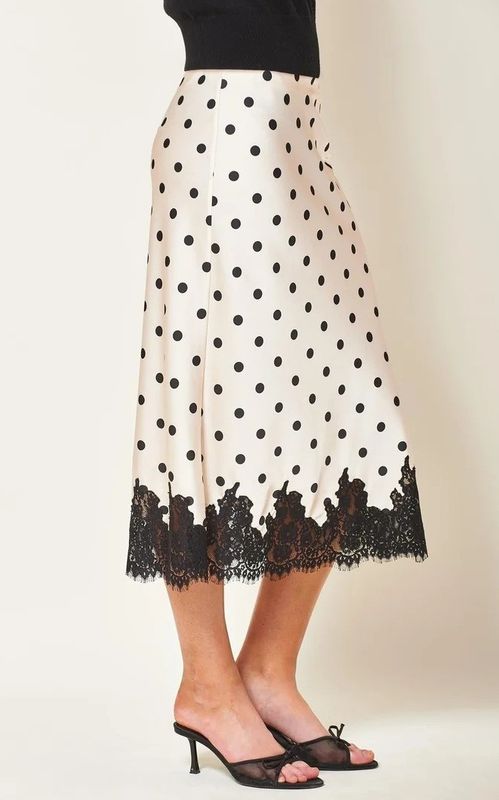 Arnie Says Lynne Skirt Black Polka Dot