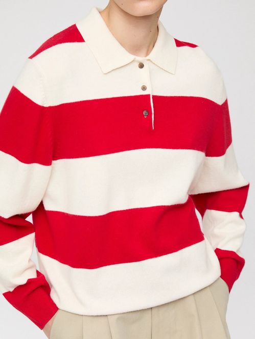 Hovedbilde FWSS Estate Pique Sweater Red ...