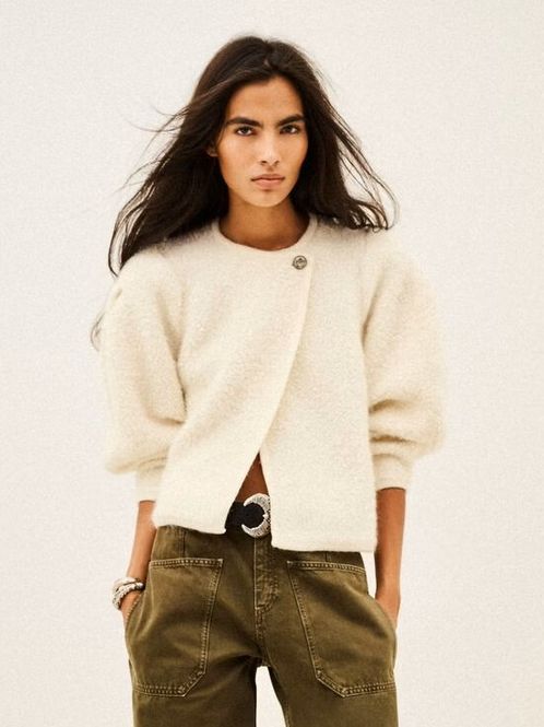 Hovedbilde ba&sh Fida Cardigan Ecru