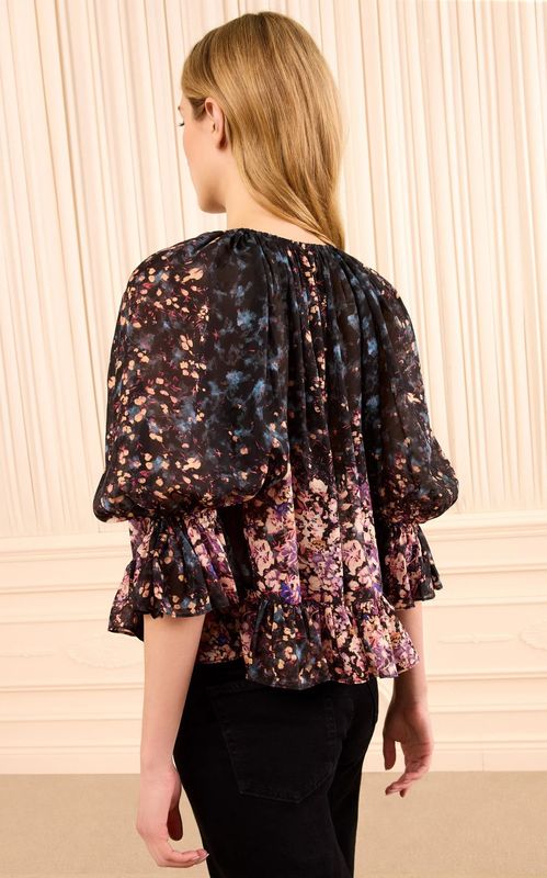 Ulla Johnson Elise SS Silk Blouse Eclipse