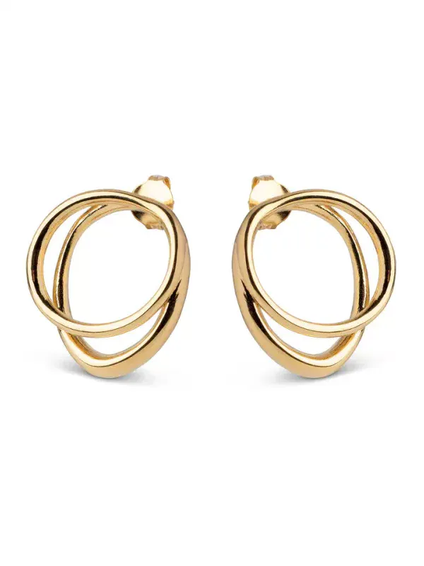 Enamel Copenhagen Studs Bellu Gold