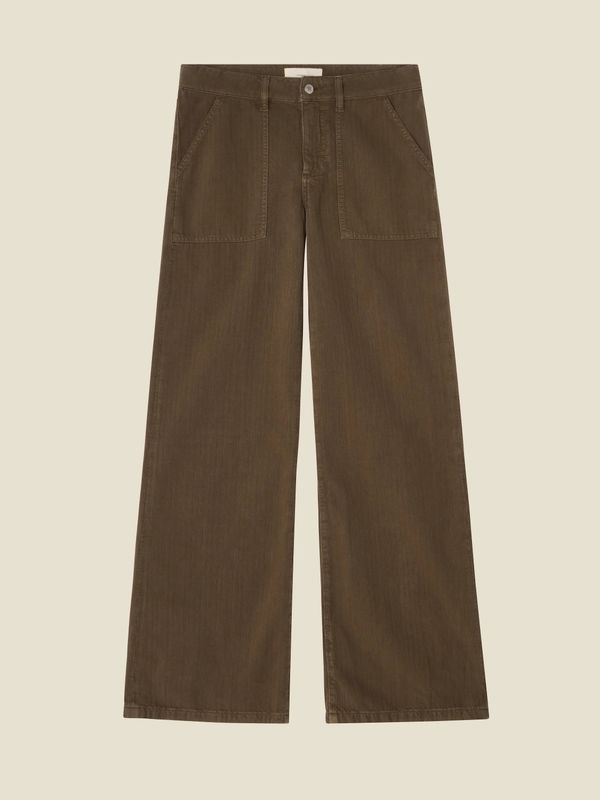 Jeanerica Guell Chevron Khaki Green