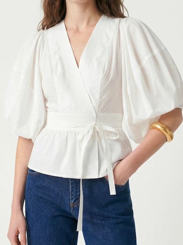 Vanessa Bruno Gunner Blouse Ecru