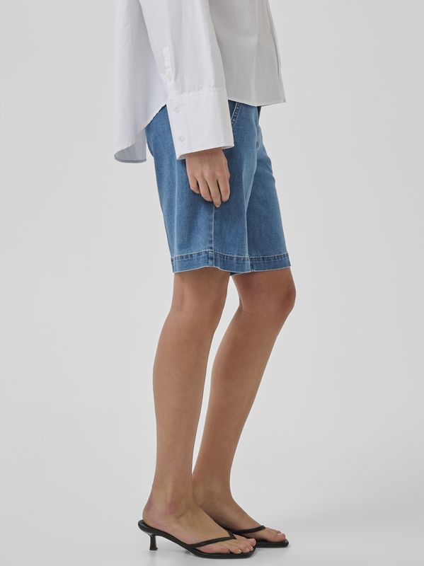 My Essential Wardrobe Lara 115 Long Shorts Medium Blue Wash