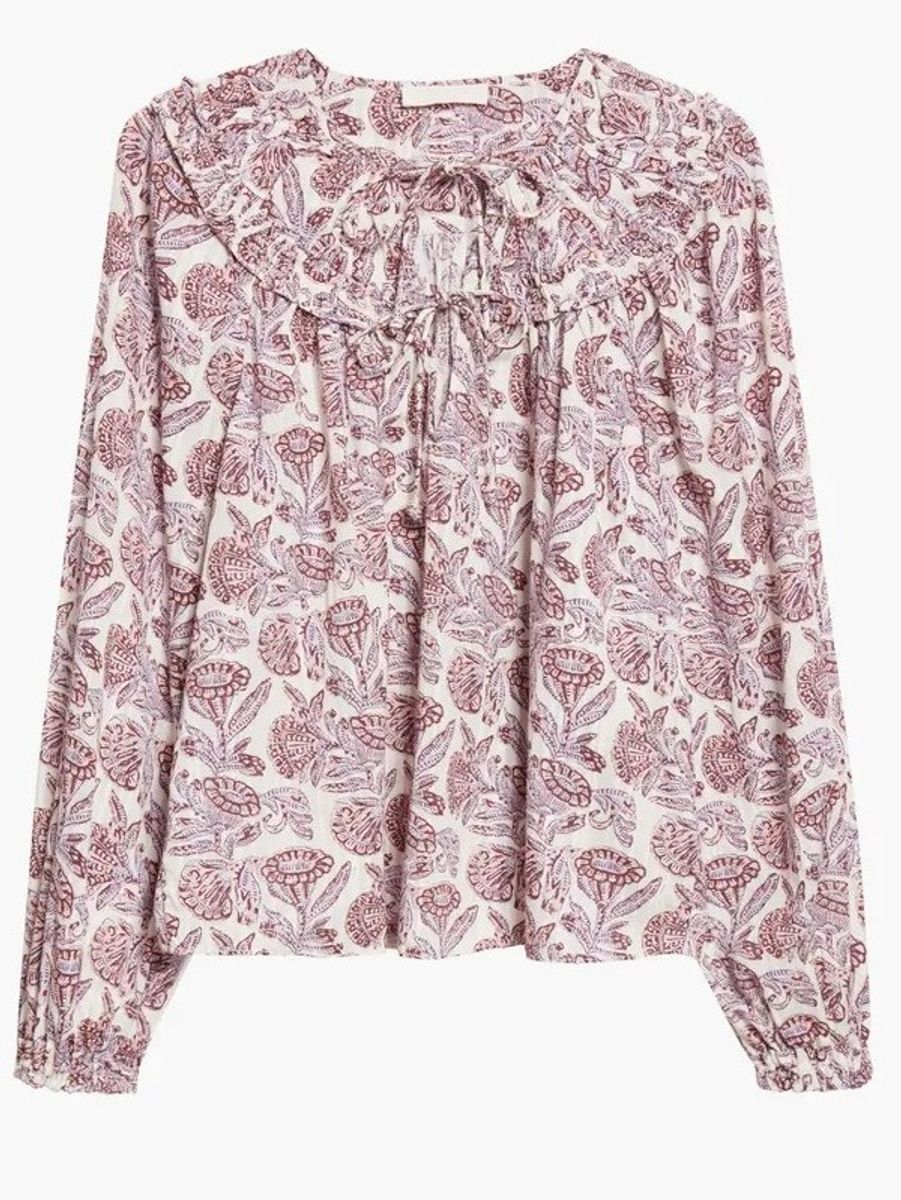 Ulla Johnson Florelle LS Cotton Blouse Meadow