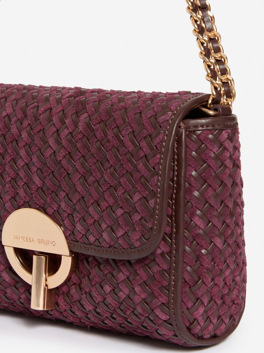 Vanessa Bruno Moon Moyen Bag Bordeaux