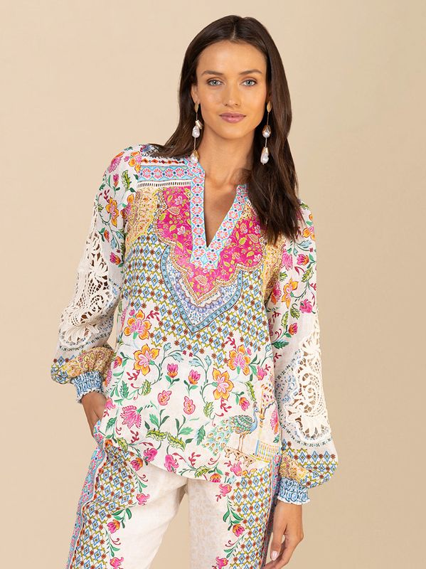 Hale Bob Dinah Blouse Ivory