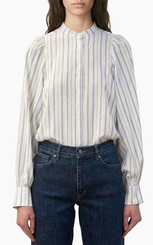 Vanessa Bruno Horatio Shirt Ecru/Bleu