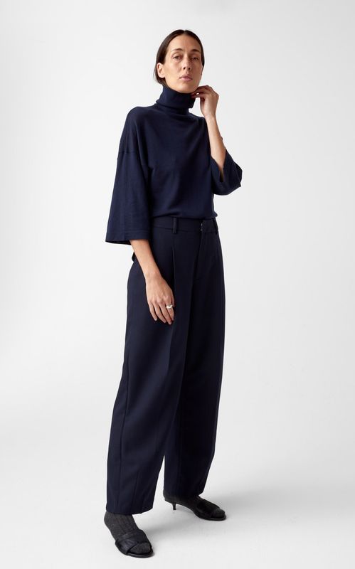 AKS Label Tia Merino Knit Navy
