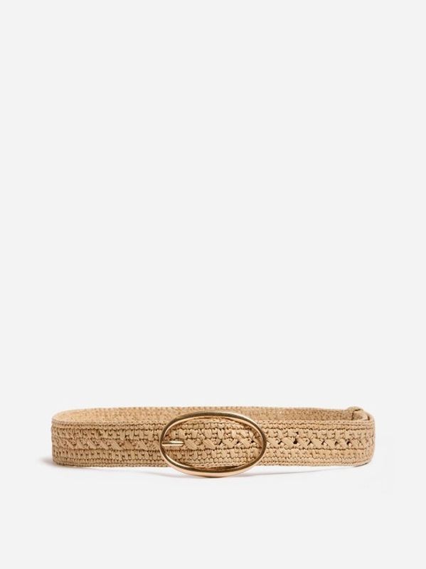 Vanessa Bruno Raffia Belt Naturel
