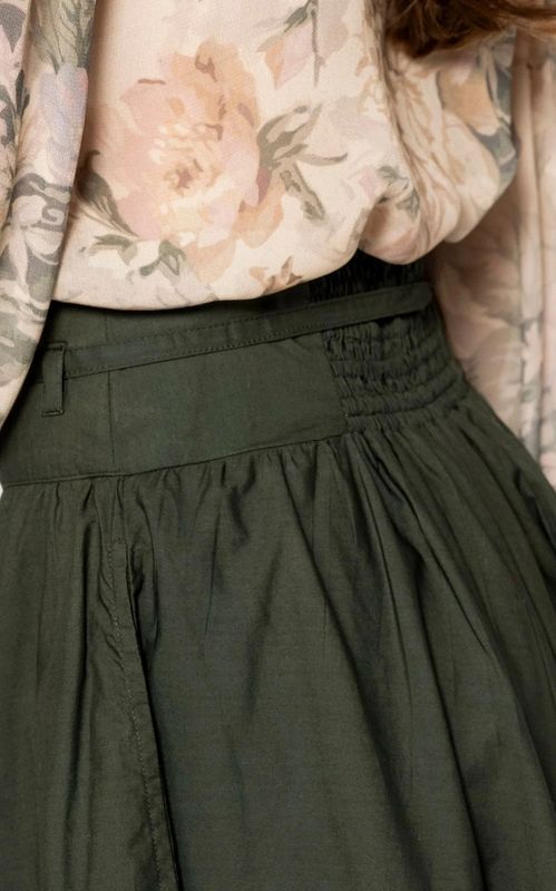 MissMaya Astrid Skirt Moss Green