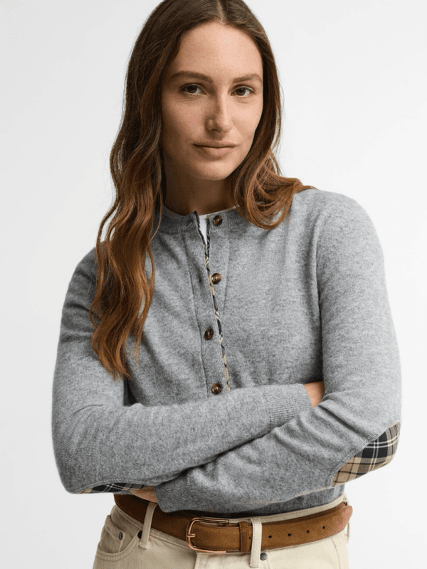 Barbour Pendle Cardigan Anthrasite 