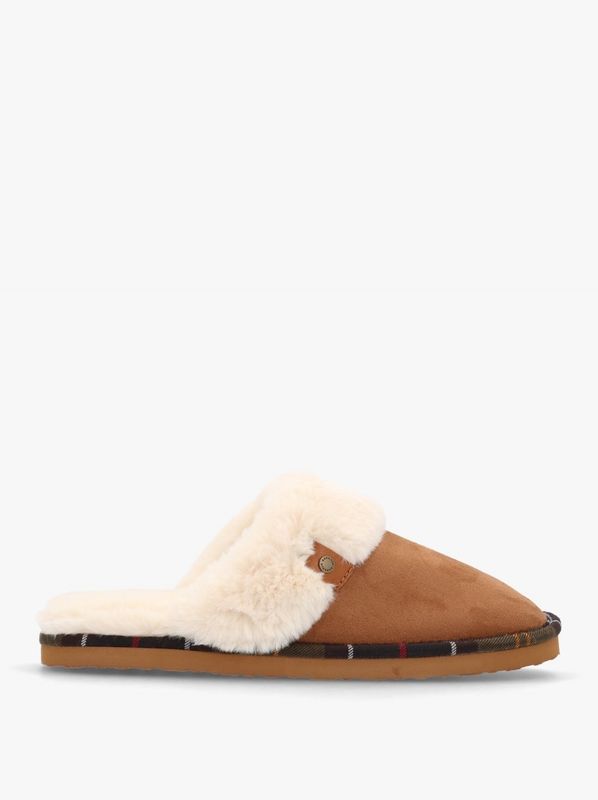Barbour Claudia Mule Slipper Camel