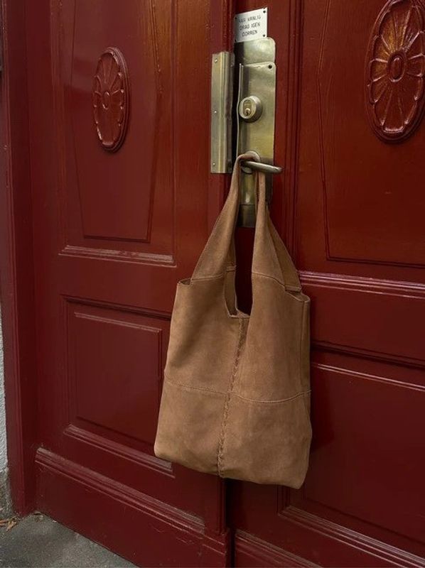 Beck Söndergaard Suede Demi Bag Brown
