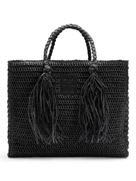 Hovedbilde ella&il Rikke Straw Bag Black